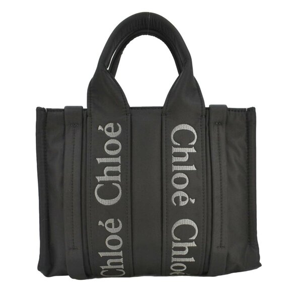 Chloe Handbags - Chloe  Woody Small Nylon Tote Bag Black